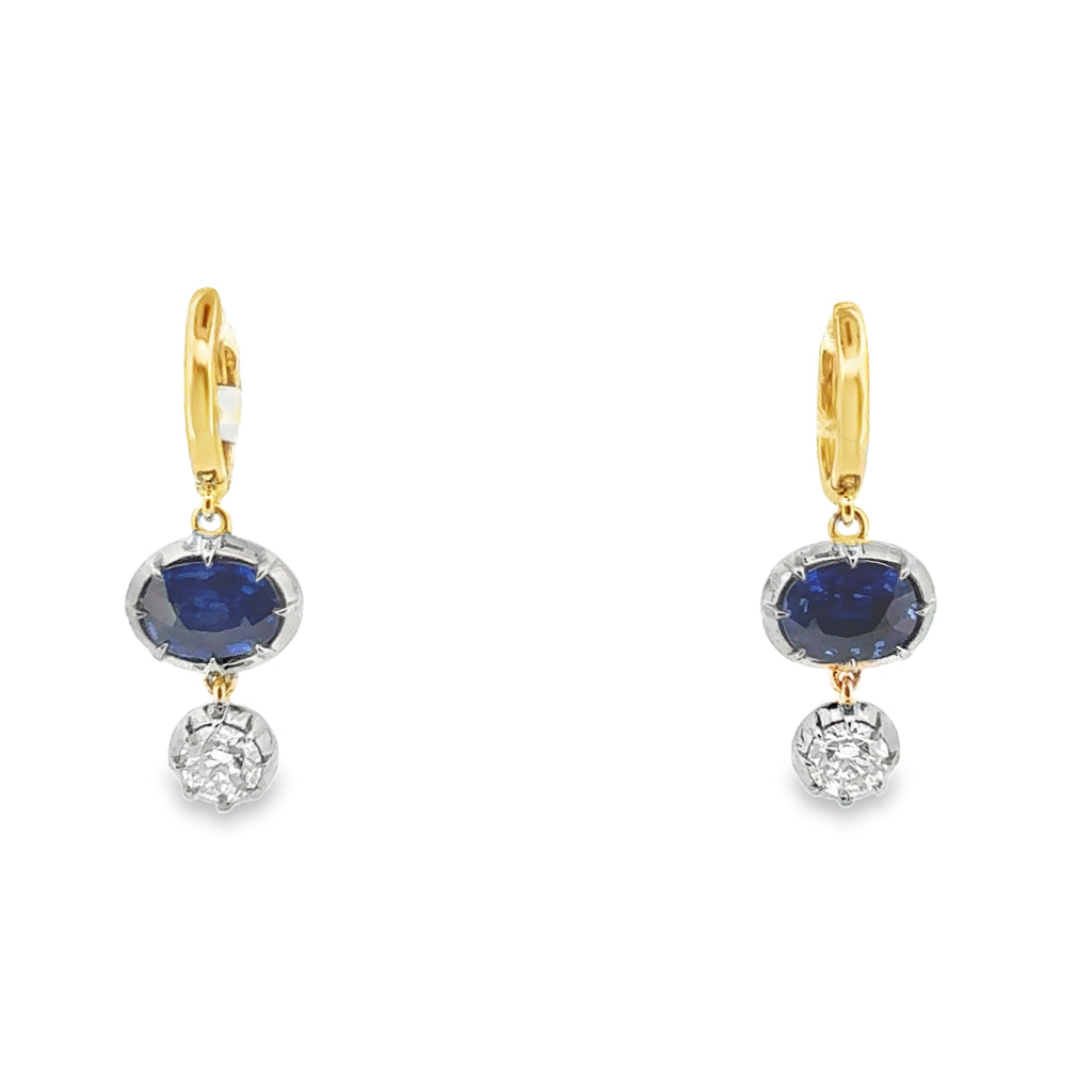 Blue Sapphire Earrings