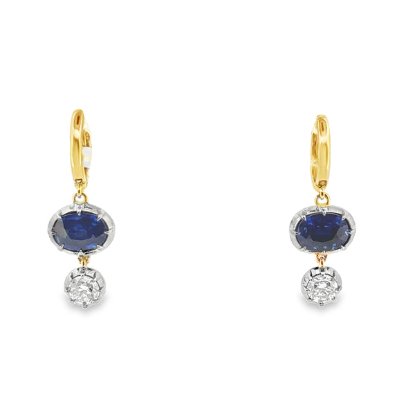 Blue Sapphire Earrings