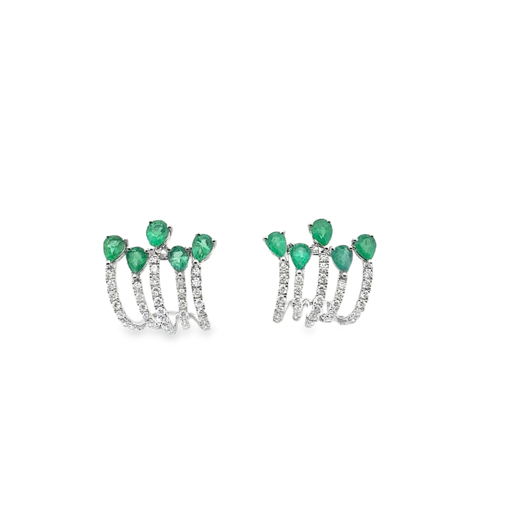Just Diva Emeralds Earrings By Liviluxe