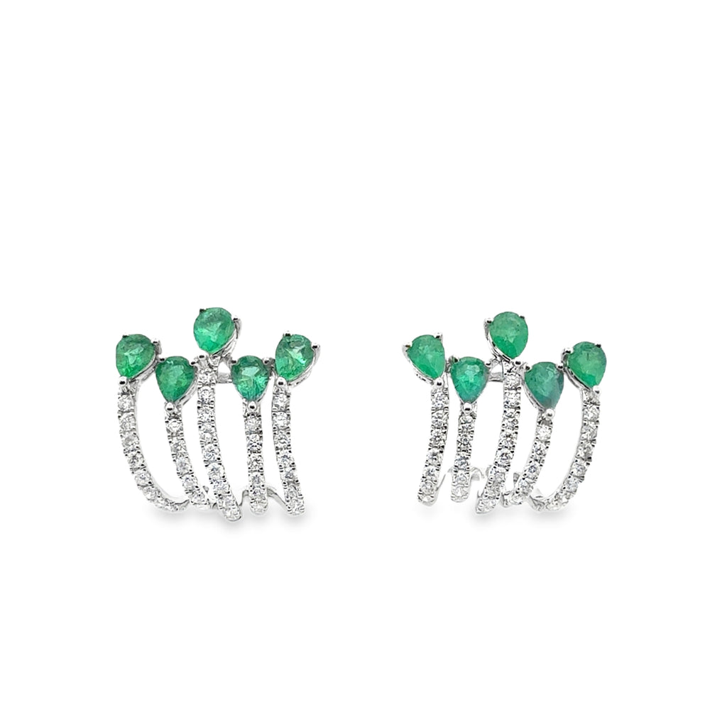 Just Diva Emeralds Earrings By Liviluxe