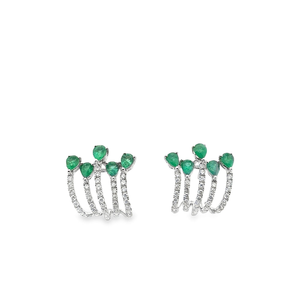 Just Diva Emeralds Earrings By Liviluxe