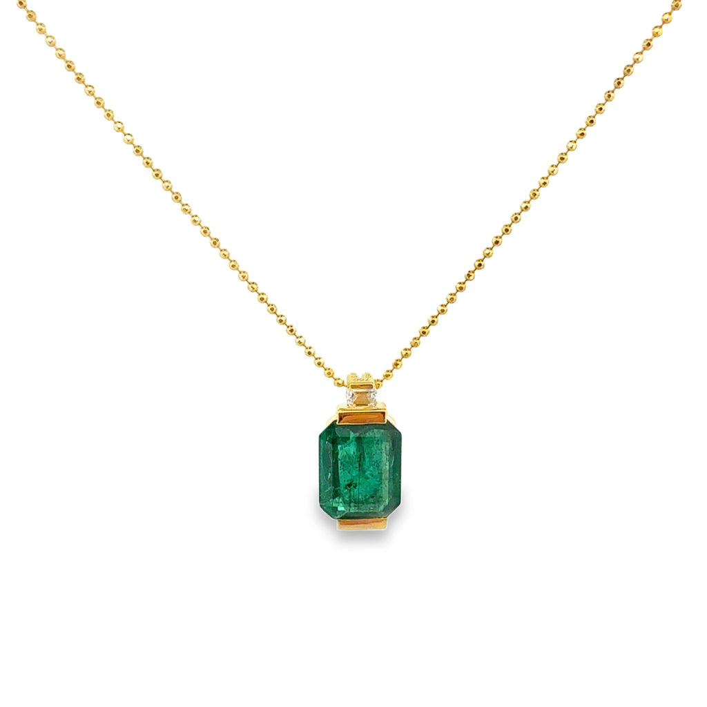 Emerald Gold Necklace