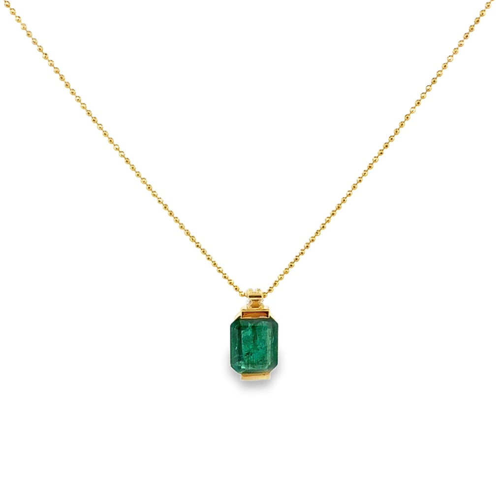 Emerald Gold Necklace