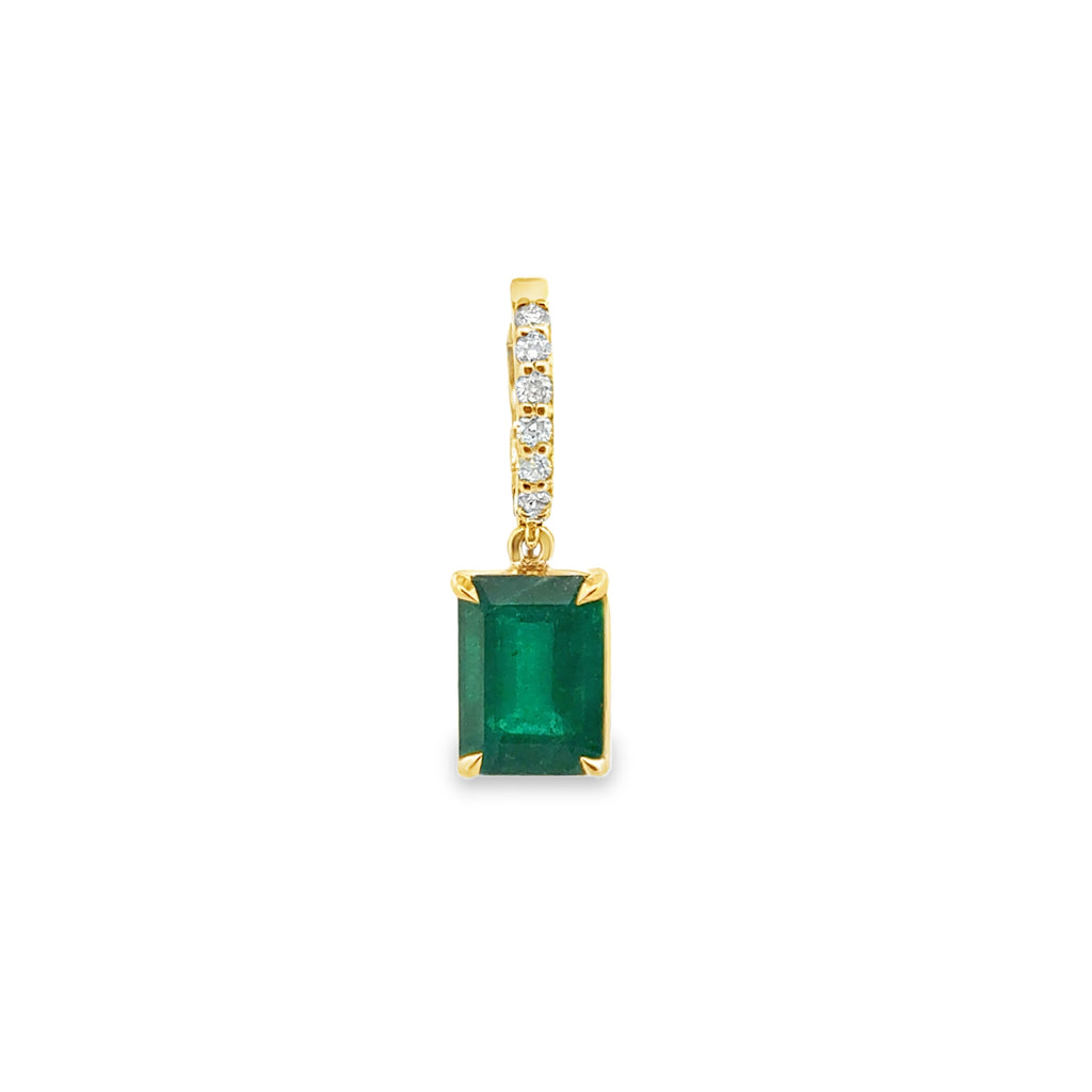 Emerald Diamond Pendant
