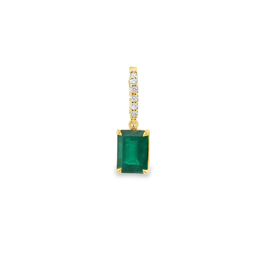 Emerald Diamond Pendant
