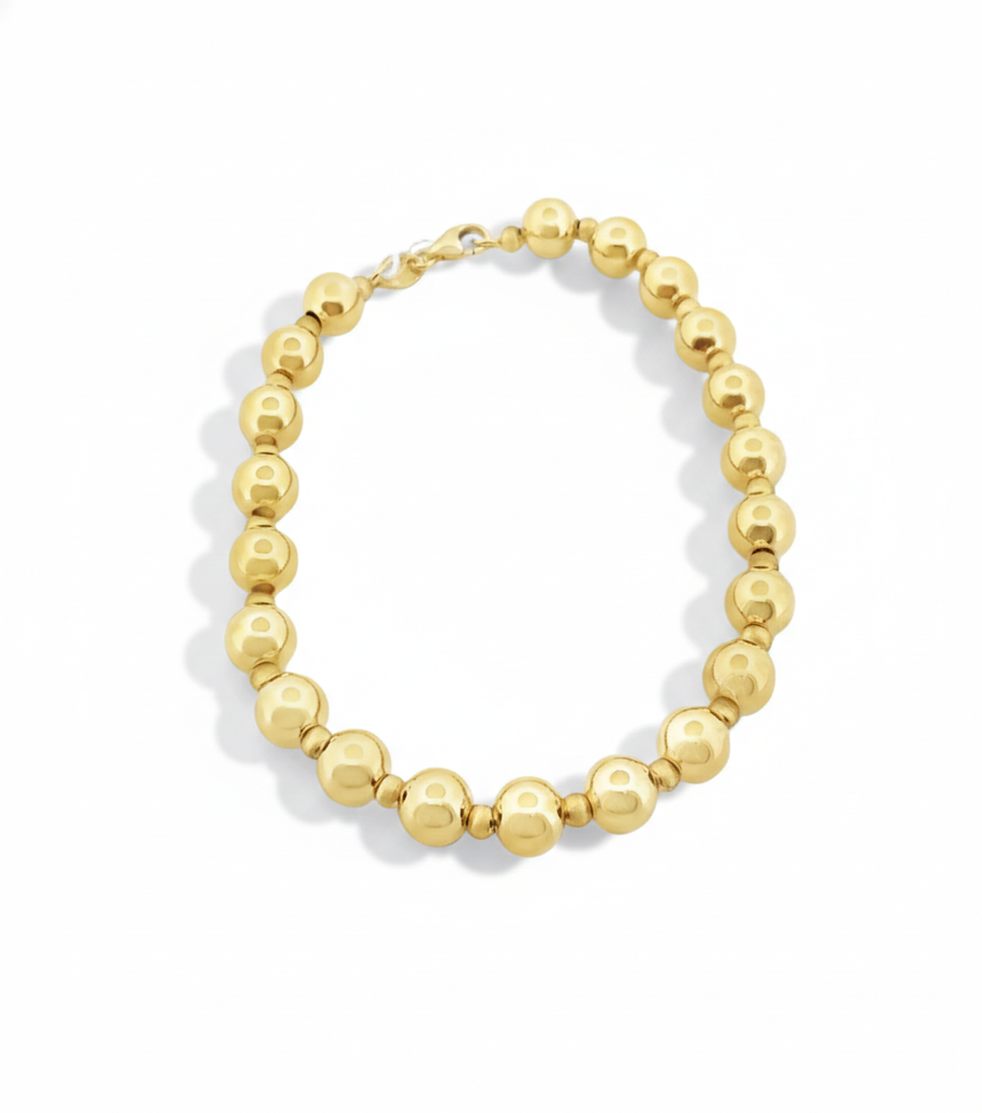 Gold Leda Bead Bracelets
