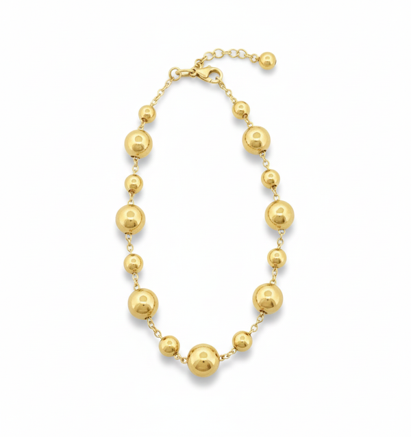 Sunny Gold Bead Bracelet