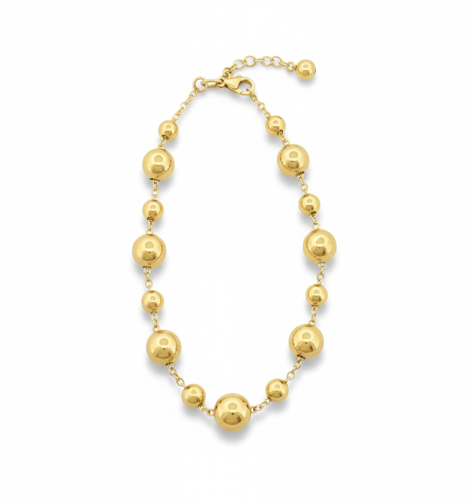 Sunny Gold Bead Bracelet