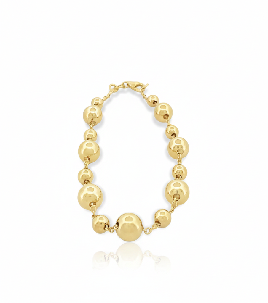 Sunny Gold Bead Bracelet