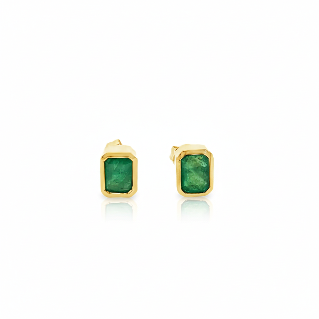 Emerald Stud Earrings
