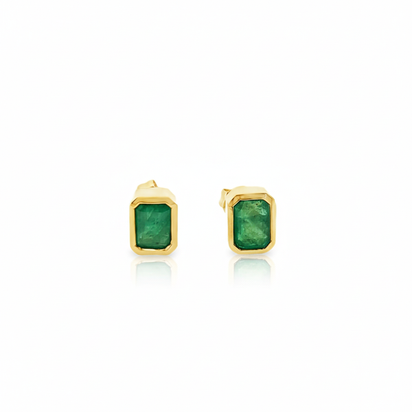 Emerald Stud Earrings
