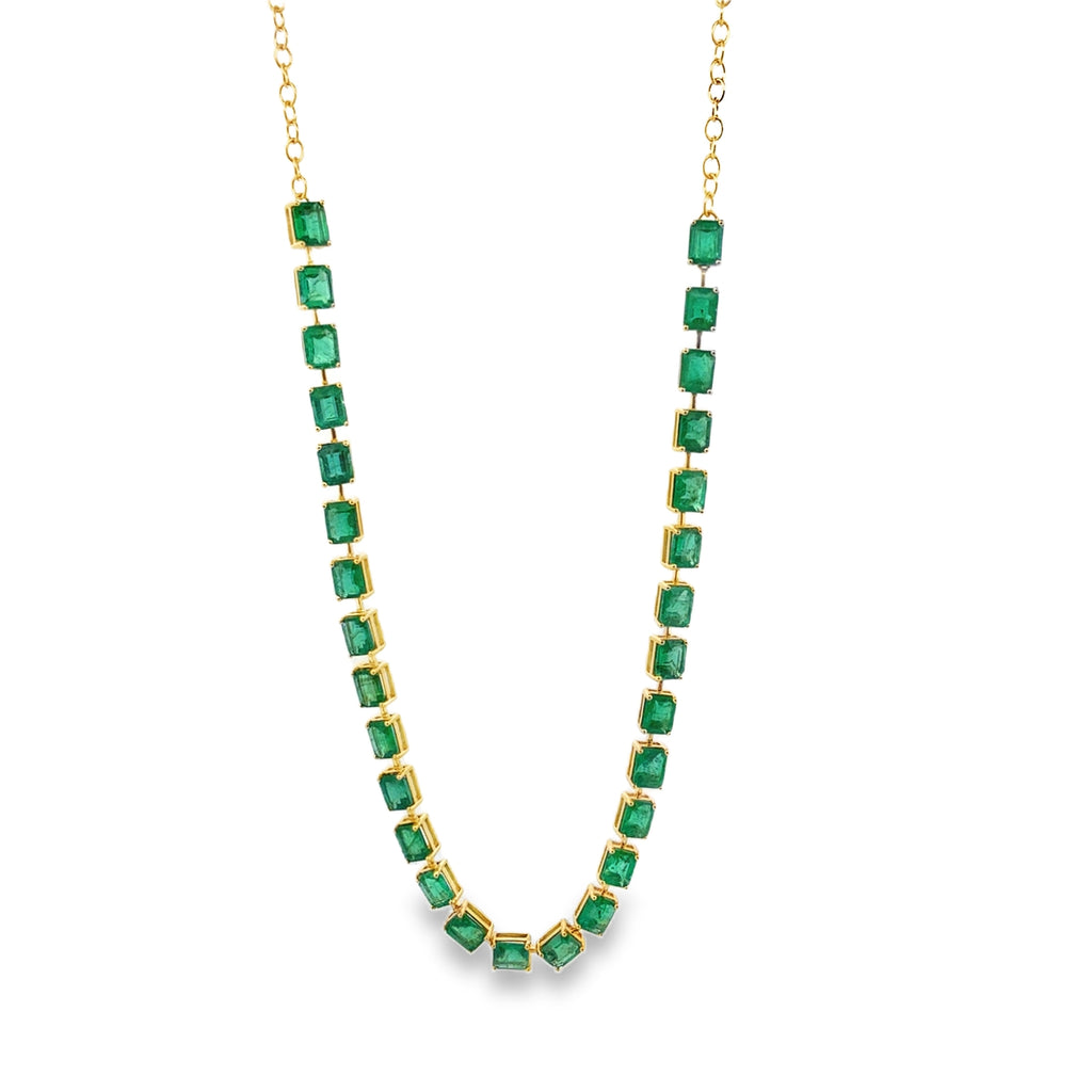 Gold Emerald Necklace