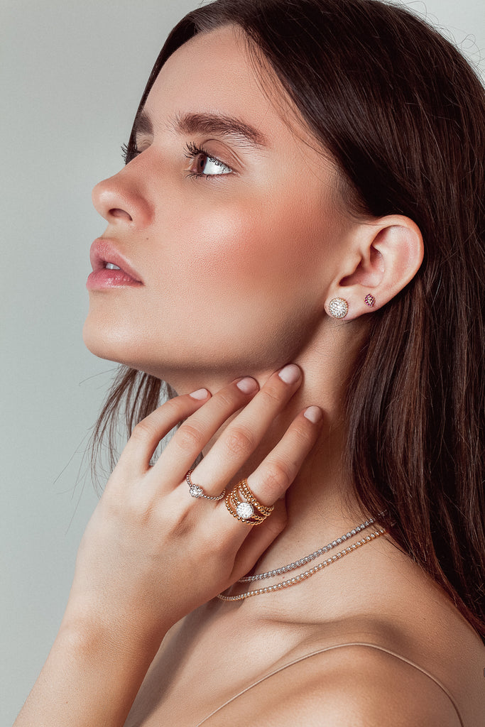 Pucker Up Gold Earrings