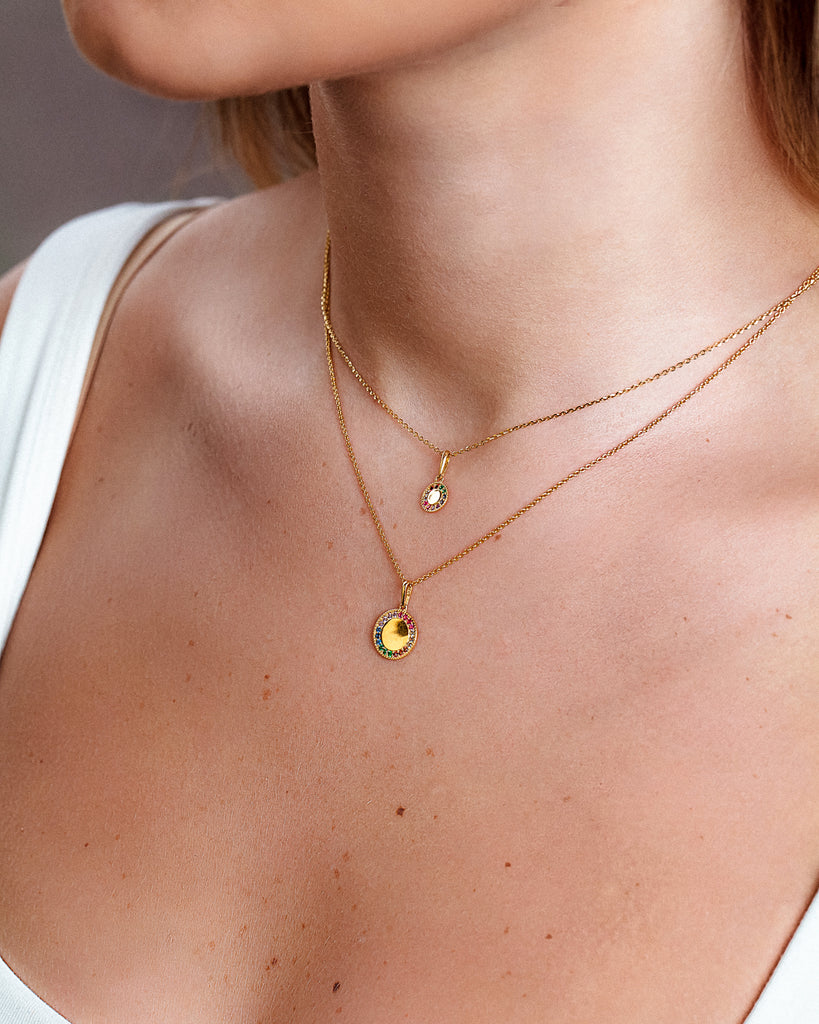 Tiny Arcoiris Gold Pendant