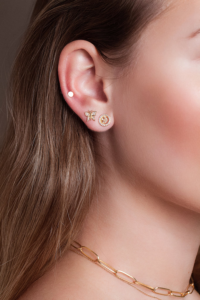 City Strobe Gold Earrings