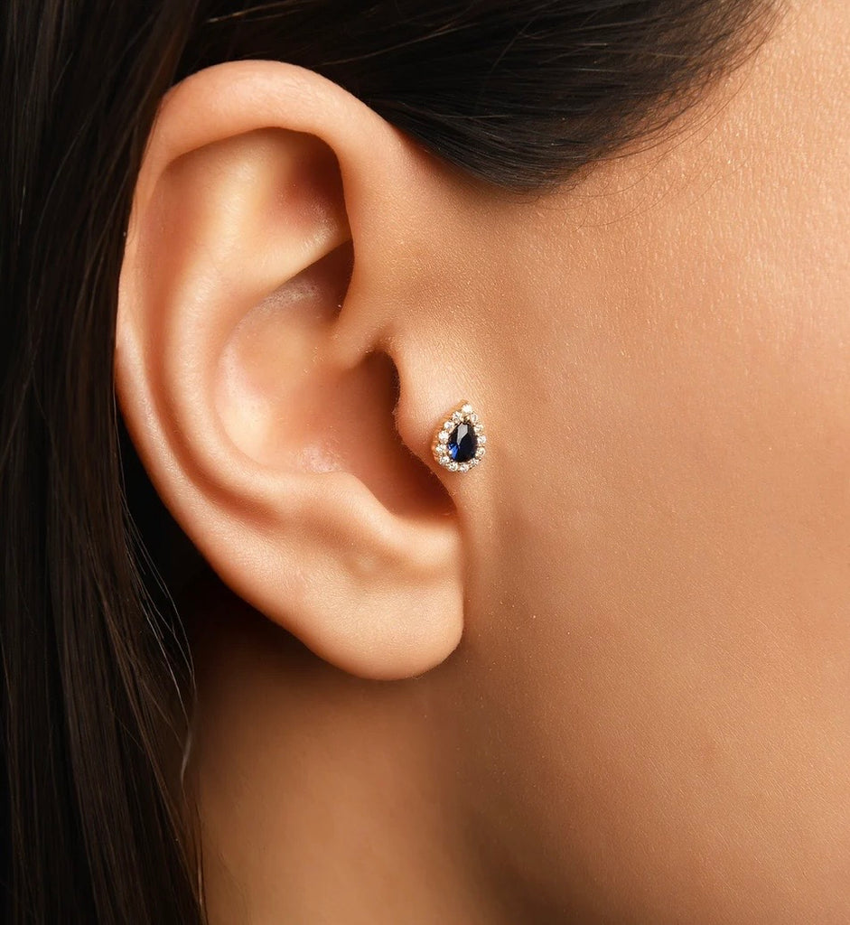 Indie Sapphire Gold Piercing