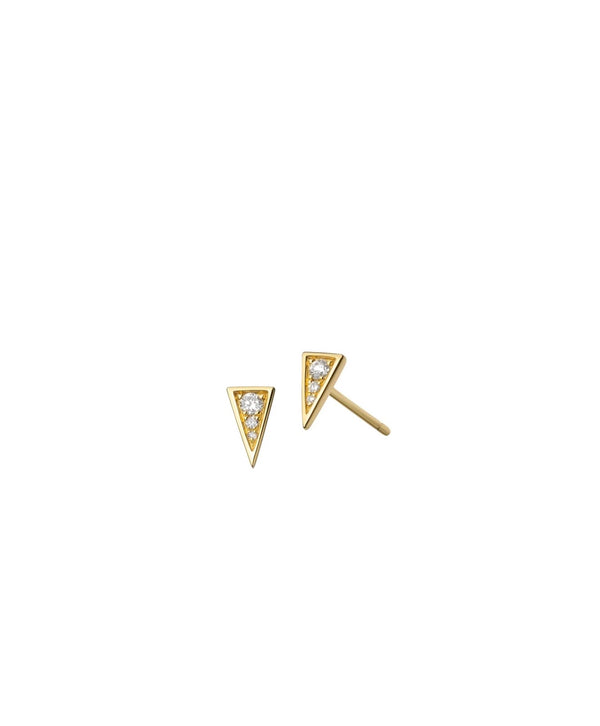 Pointy Triangle Studs By Allara