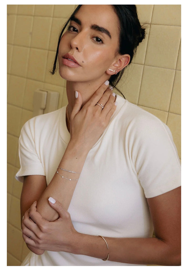 Baguette Studs By Allara