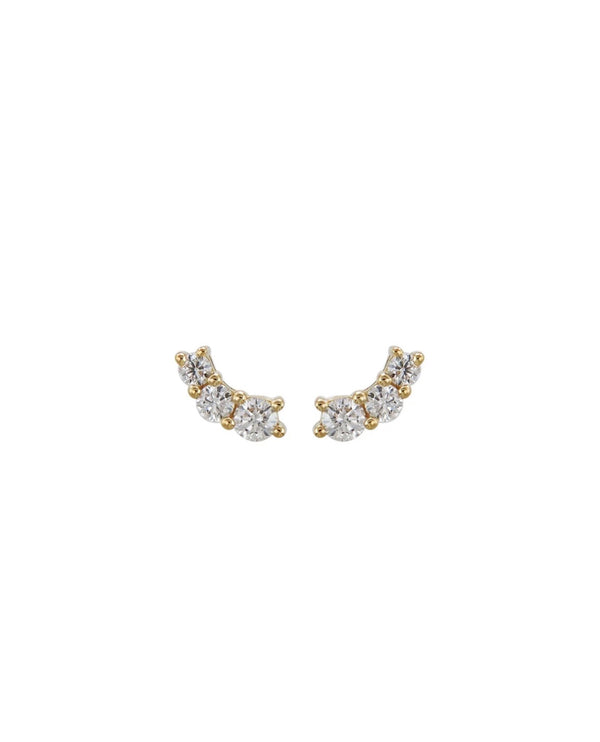 Tres Diamond Studs By Allara