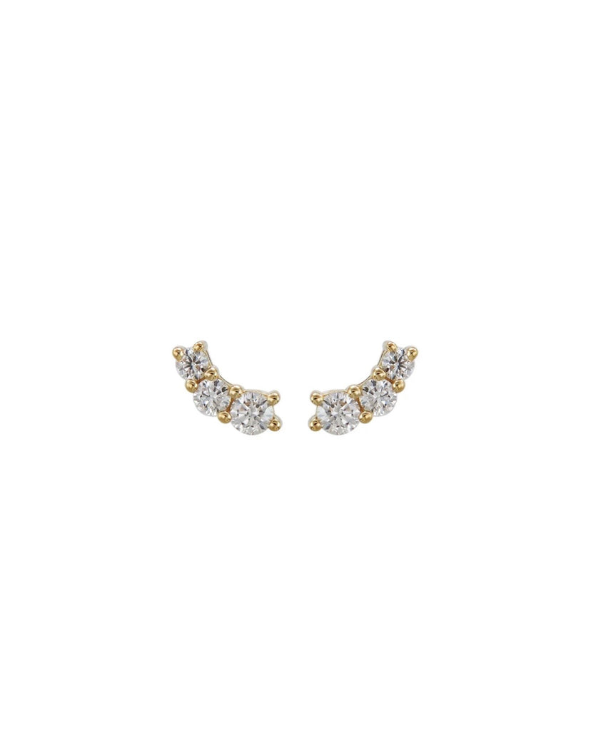Tres Diamond Studs By Allara
