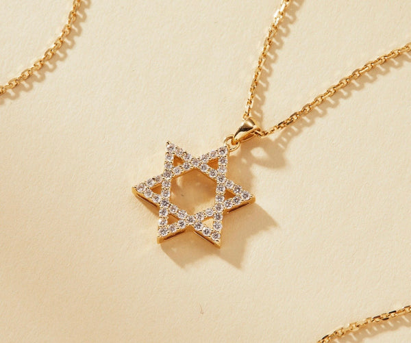 Estrella De David Gold Necklace By Allara