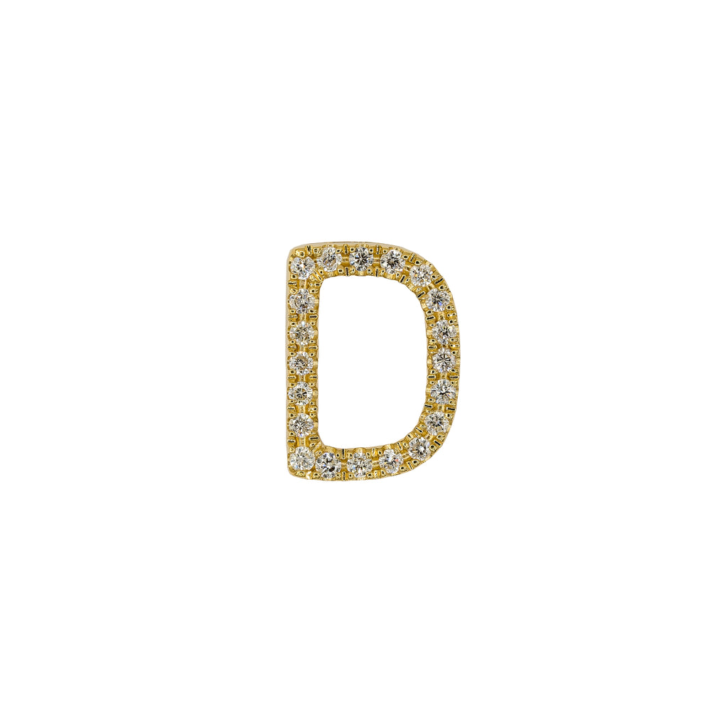 Diamond "D" Initial Pendant