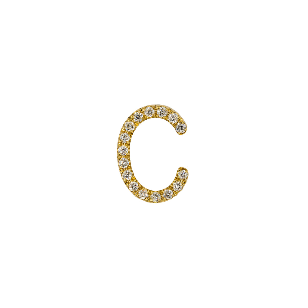 Diamond "C" Initial Pendant