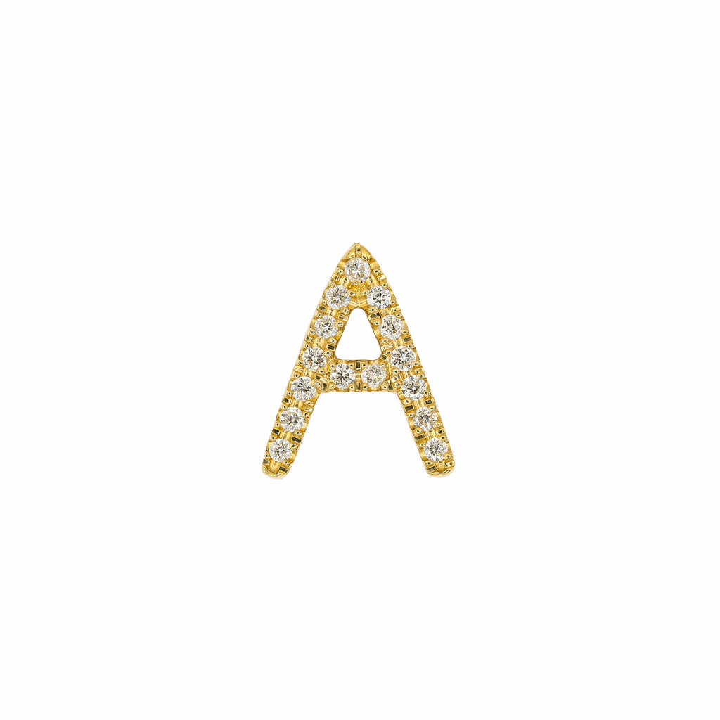 Diamond "A" Initial Pendant