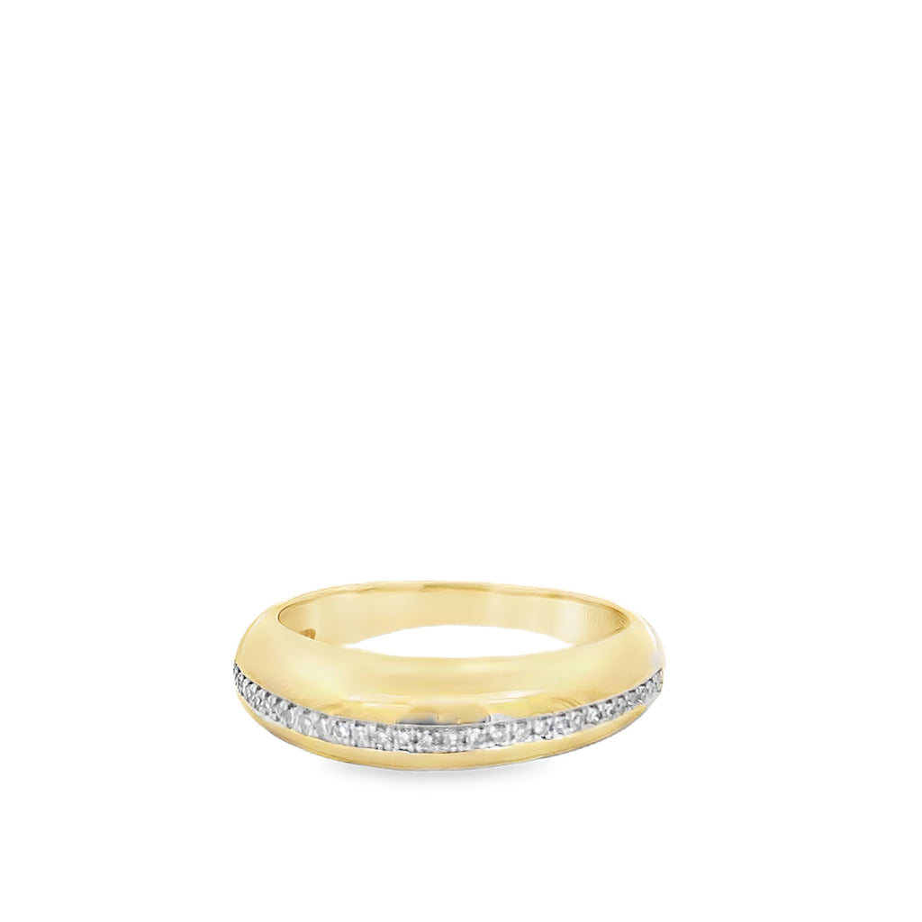 Gold Diamond Ring By Gioielli di Valenza
