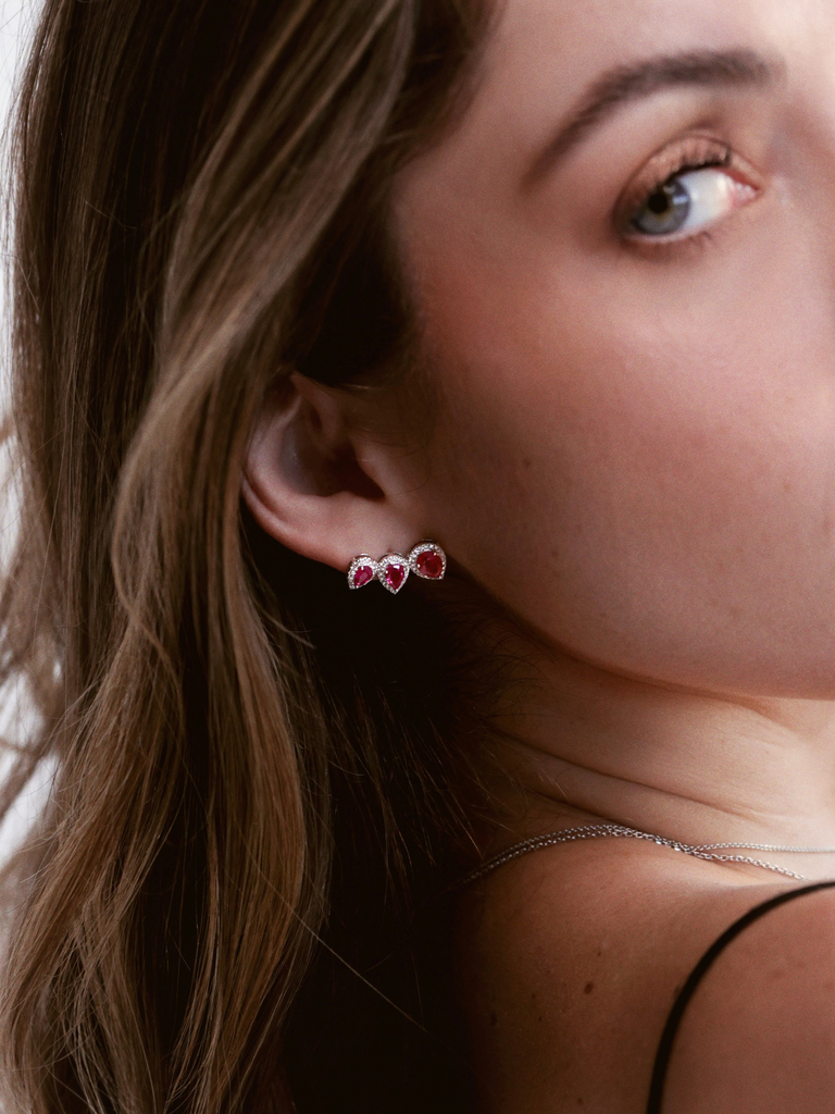 The Kiana Ruby Earrings