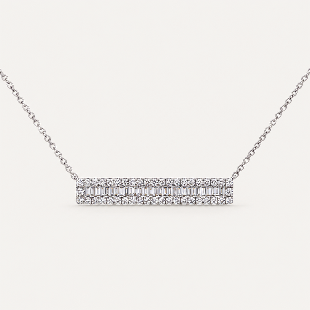 The Linear Diamond Necklace