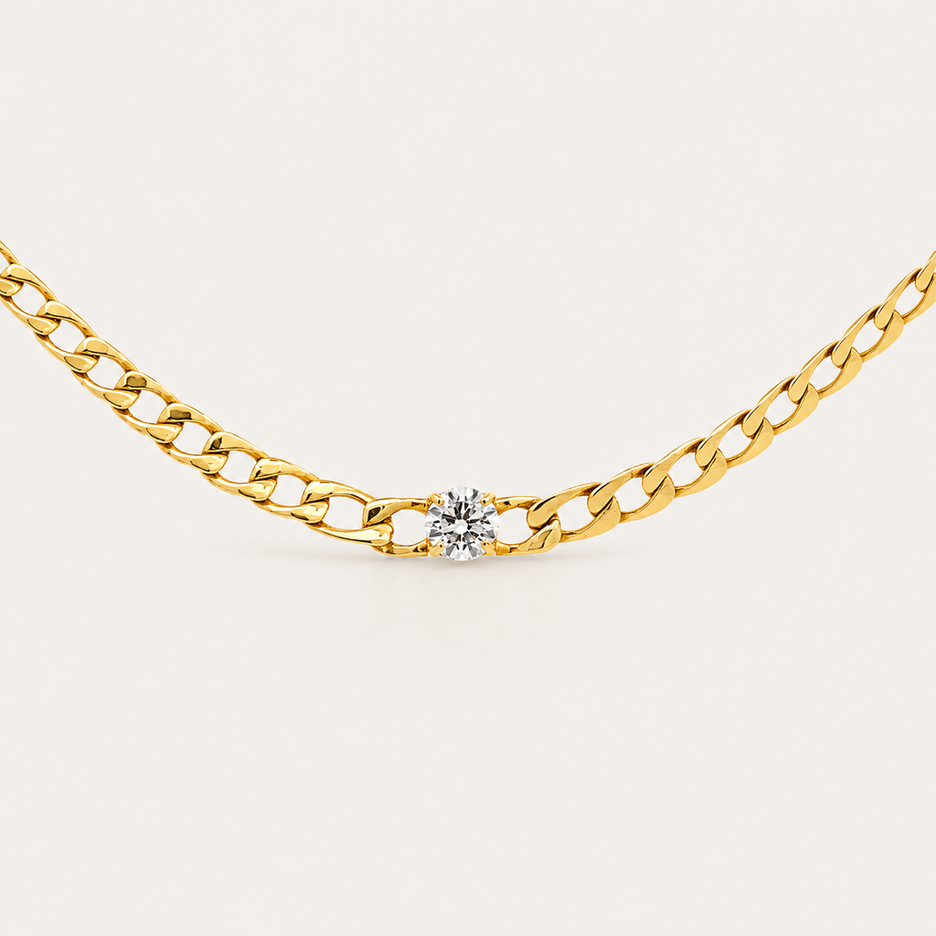 The Marais Diamond Link Necklace