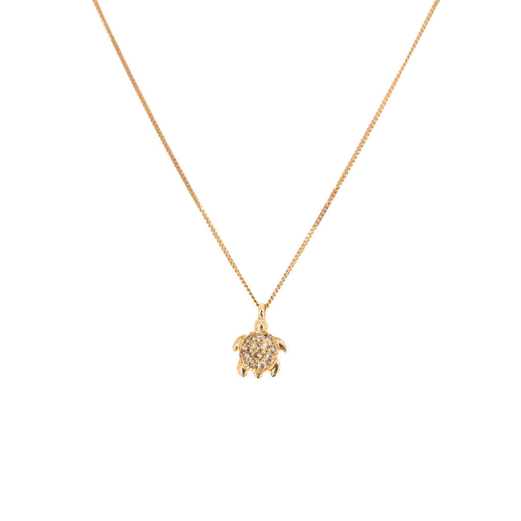 Tartarughina Diamond Pendant Necklace