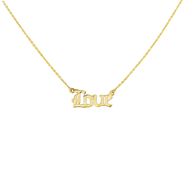 Love Gold Necklace