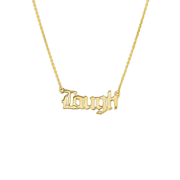 Laugh Gold Necklace