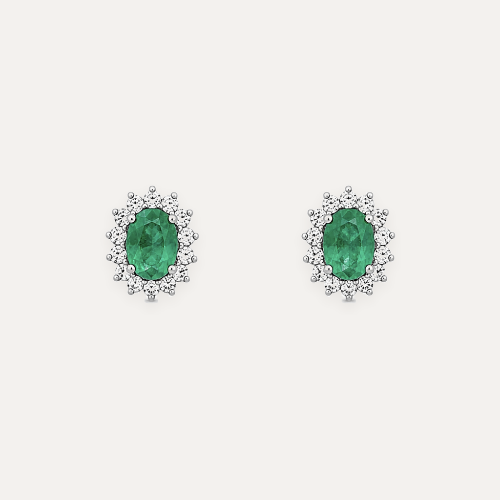 The Odilia Emerald Studs