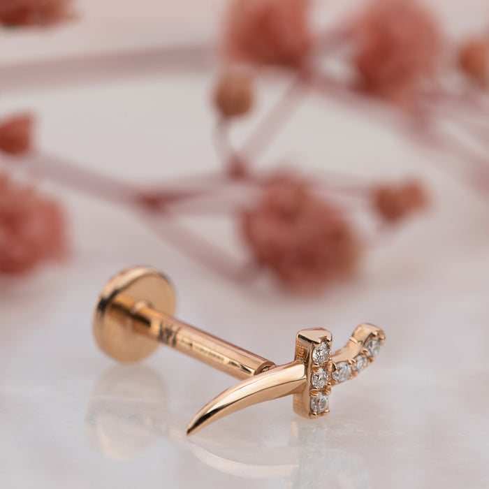 Aster Diamond Stud Piercing