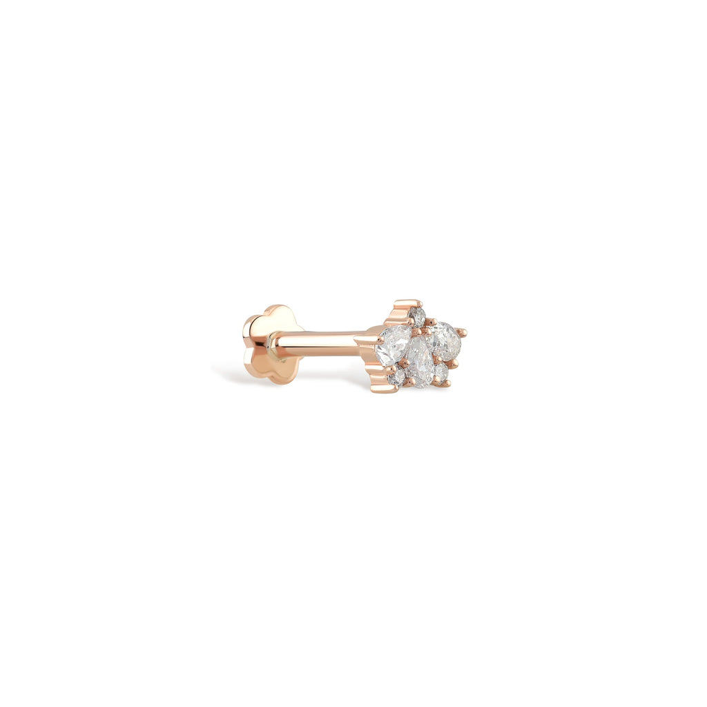 Crown Diamond Stud Piercing