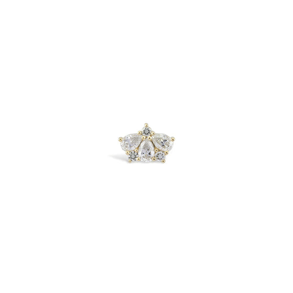 Crown Diamond Stud Piercing