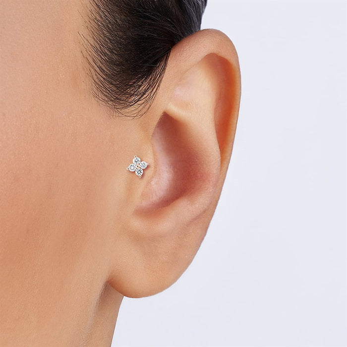 Flora Diamond Stud Piercing