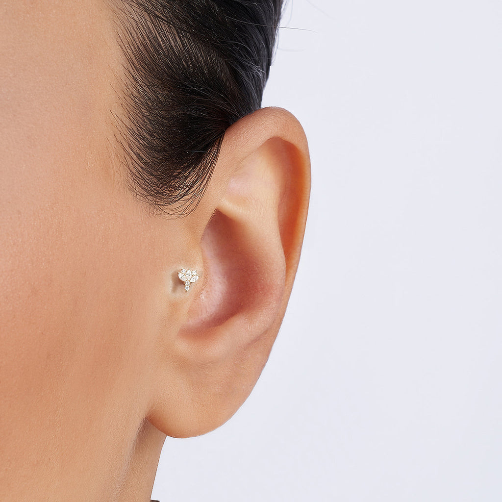 Bloomrose Diamond Stud Piercing