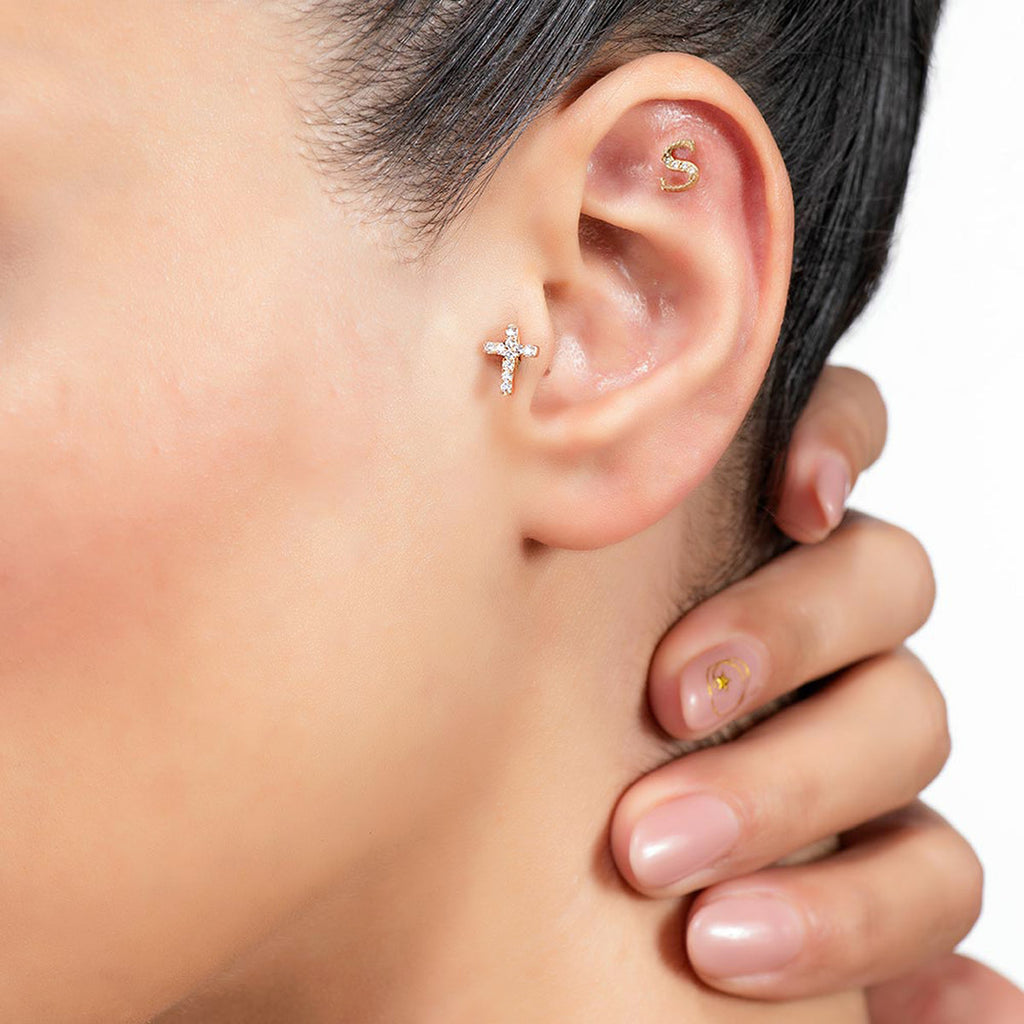 Dazzling Devotion Diamond Stud Piercing