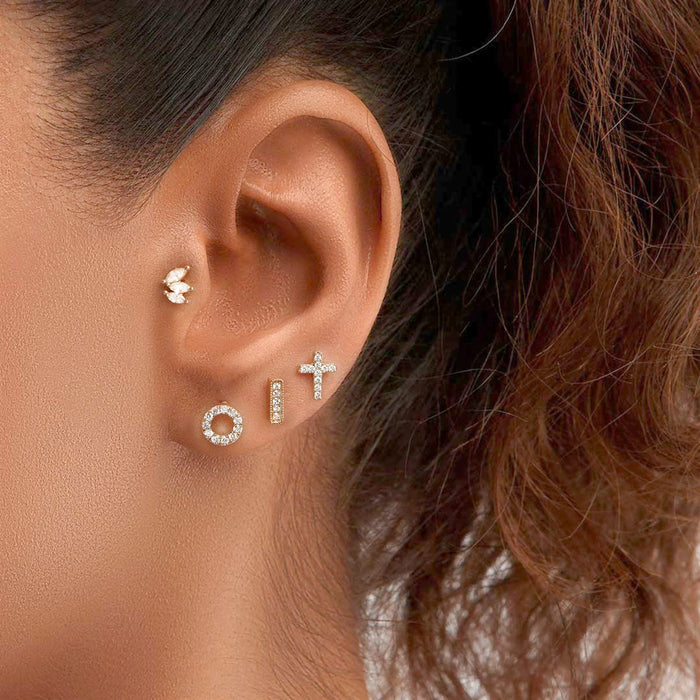 Dazzling Devotion Diamond Stud Piercing