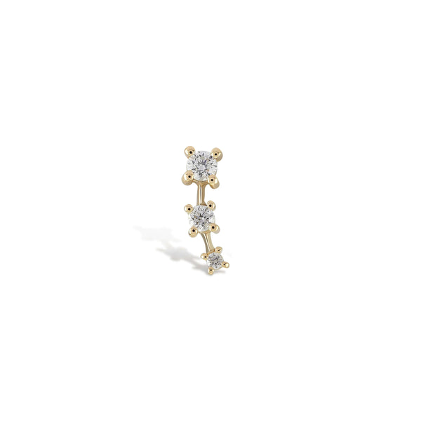 PetalTwigs Diamond Piercing Gold