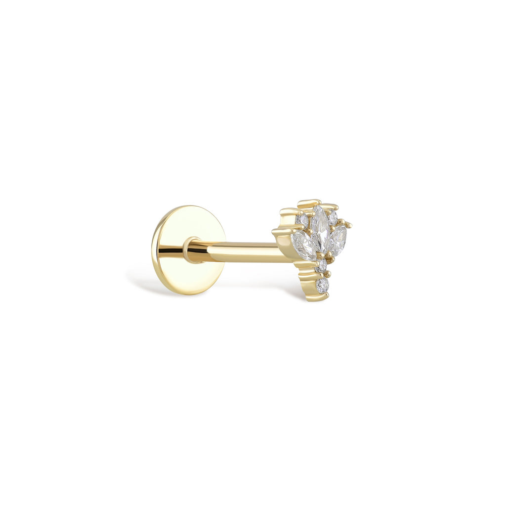 Bloomrose Diamond Stud Piercing