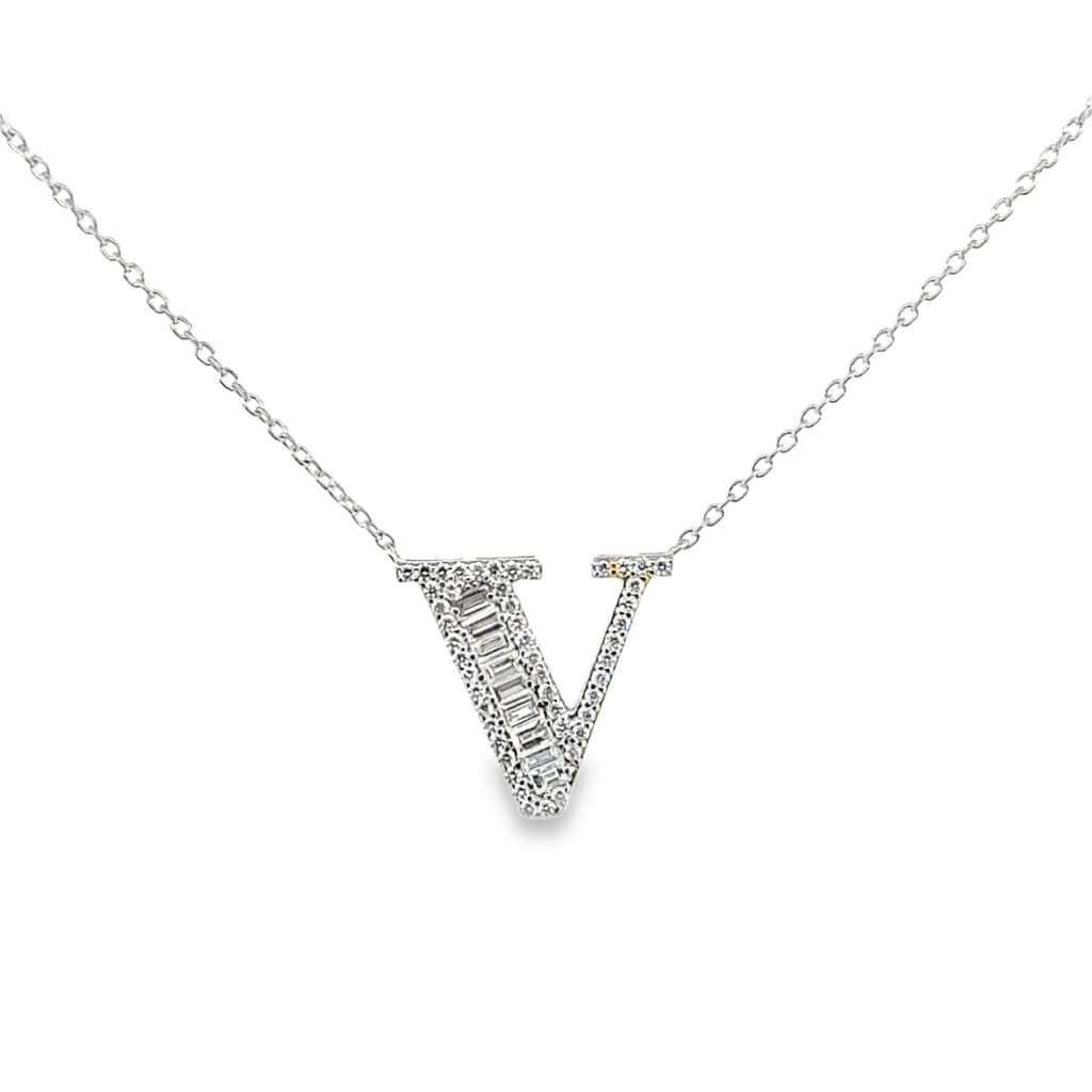 Letter V Necklace