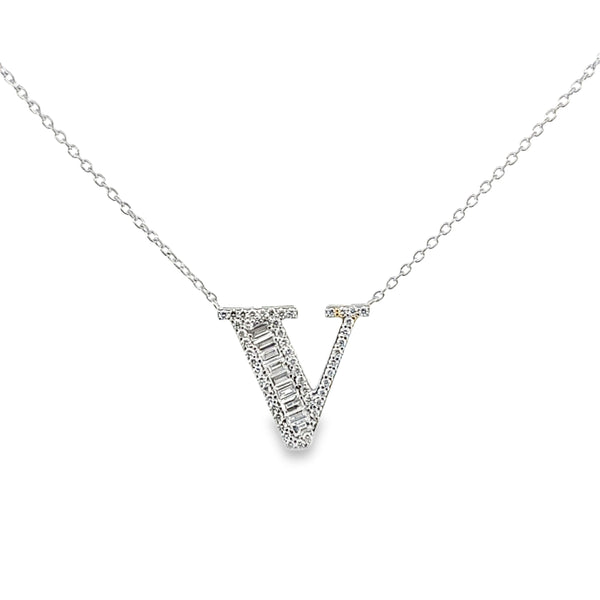 Letter V Necklace