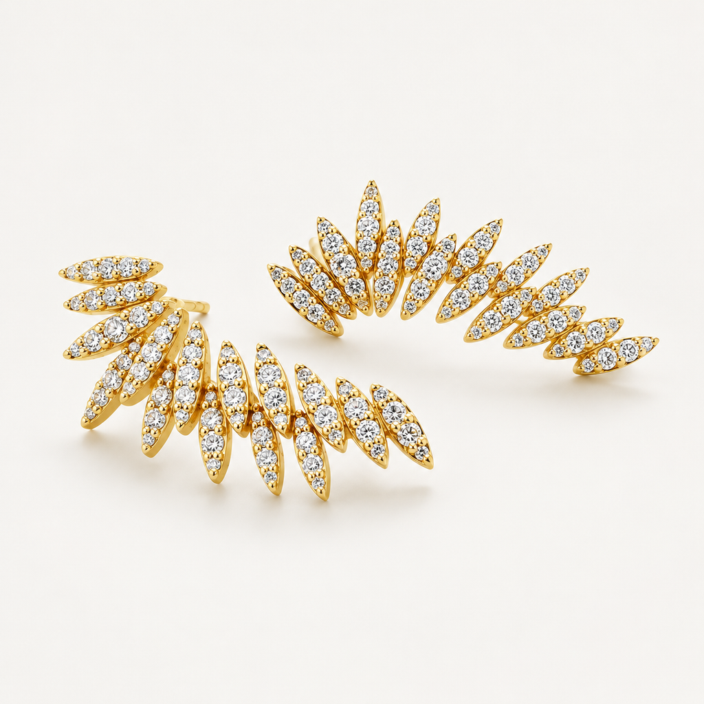 The Plume Diamond Earrings