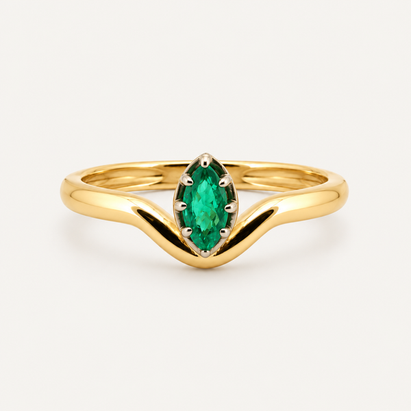 The Rue Emerald Ring