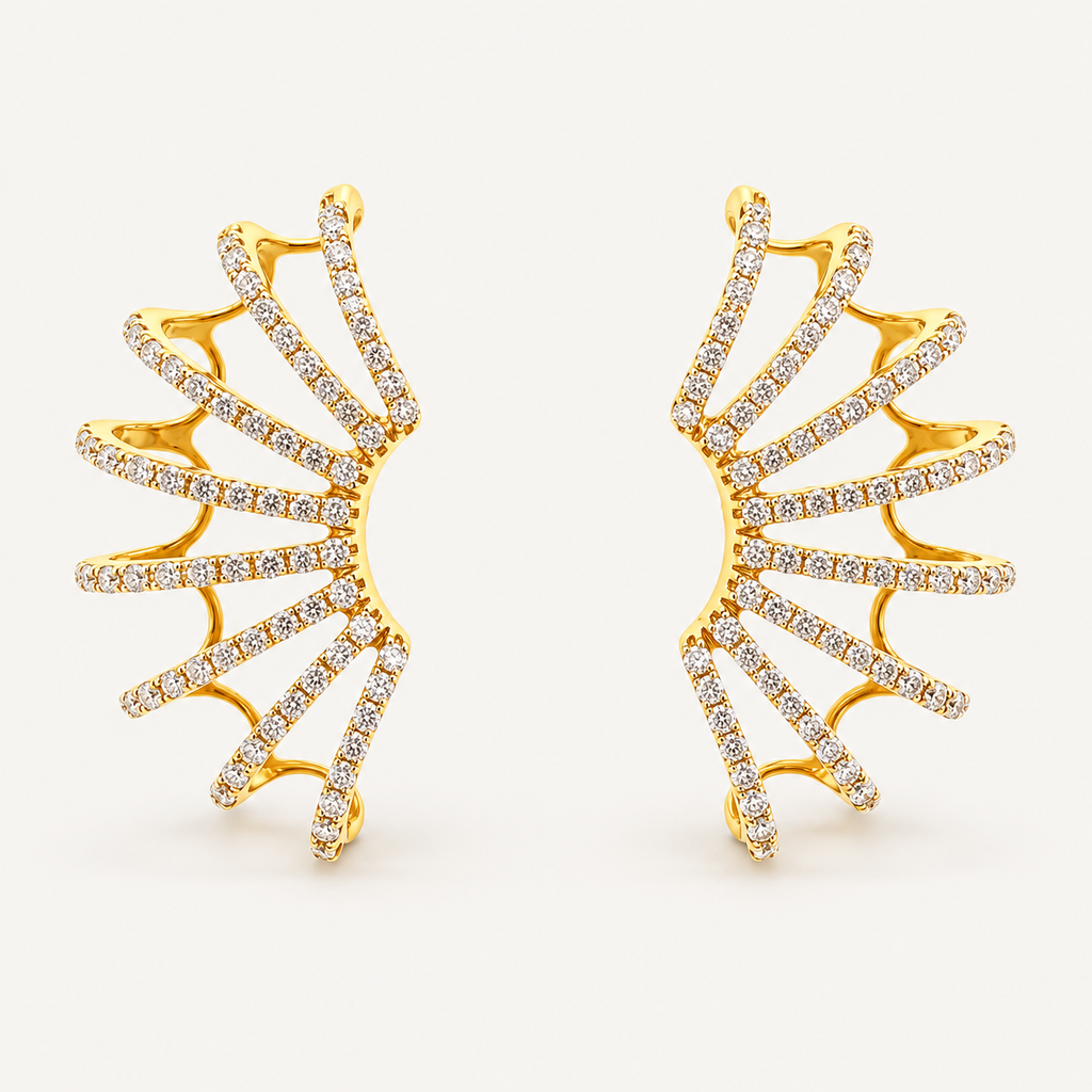 Solara Diamond Ear Climbers